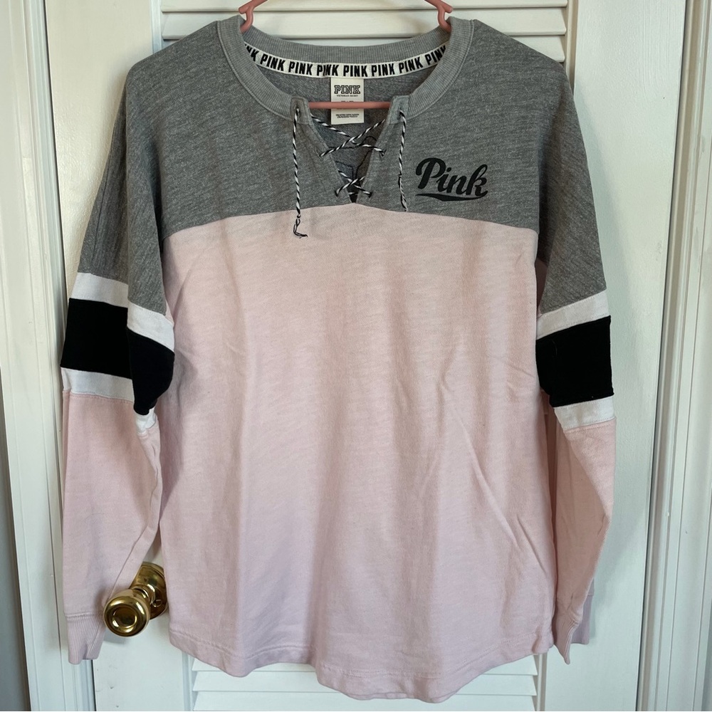 Victoria's Secret Pink/Gray Long Sleeve
